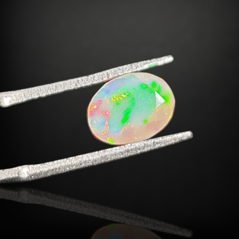Ethiopian faceted opal 9x7 mm no A131