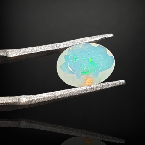 Ethiopian faceted opal 9x7 mm no A147