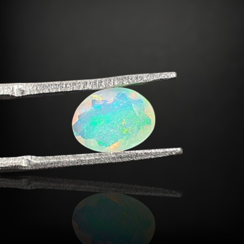 Ethiopian faceted opal 9x7 mm no A172