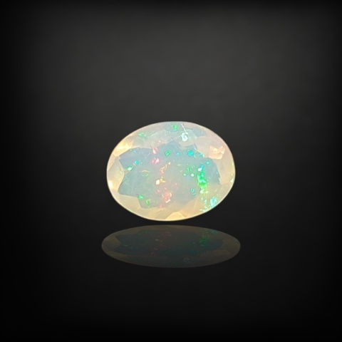 Ethiopian faceted opal 9x7 mm no A174