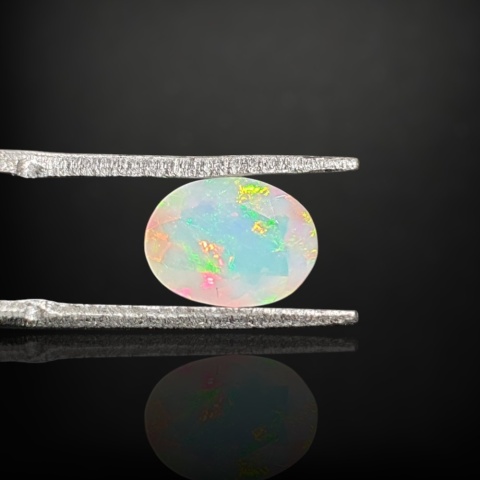 Ethiopian faceted opal 9x7 mm no A175