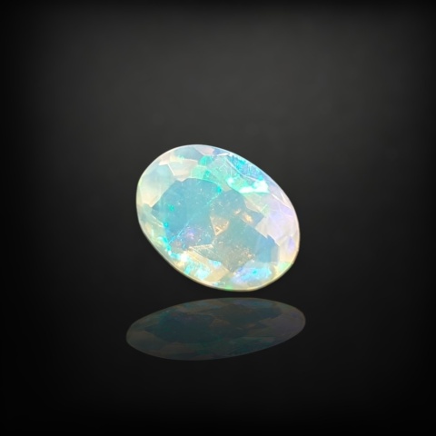 Ethiopian faceted opal 9x7 mm no A193