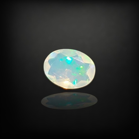 Ethiopian faceted opal 9x7 mm no A195