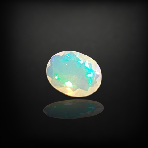 Ethiopian faceted opal 9x7 mm no A199