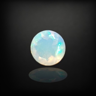 Ethiopian faceted opal fi 6 mm no A60