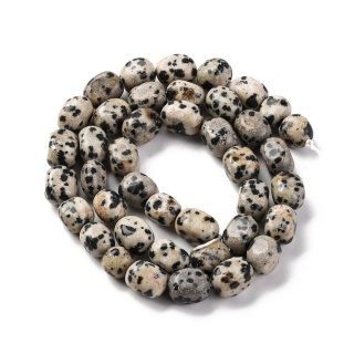 Jaspis dalmatyński bryłka gładka 7-12 mm sznur