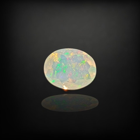 Ethiopian faceted opal 10x7 mm no A204