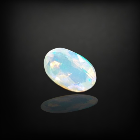 Ethiopian faceted opal 9x6 mm no A206