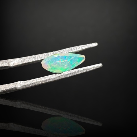 Ethiopian faceted opal 9x6 mm no A207