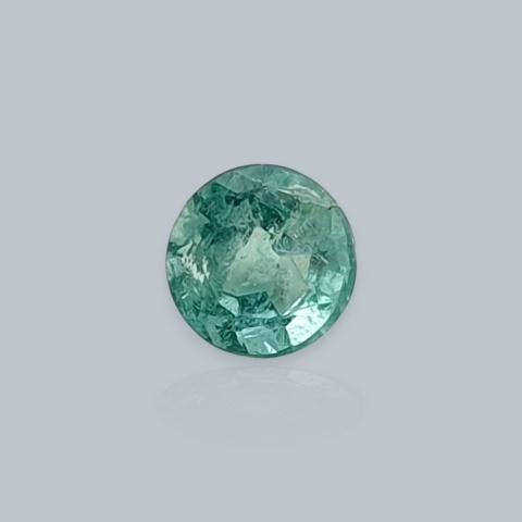 Emerald round faceted fi 4 mm no 3