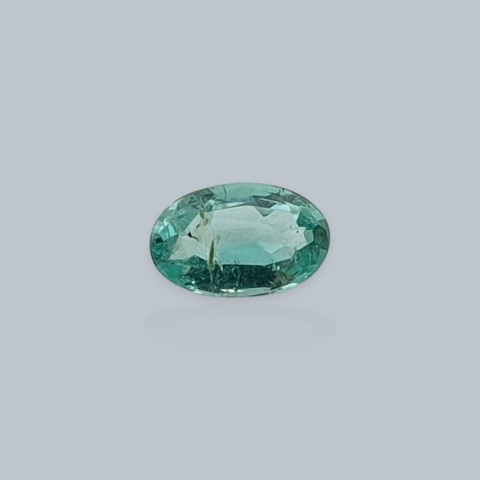 Emerald oval faceted 5x3 mm no 14
