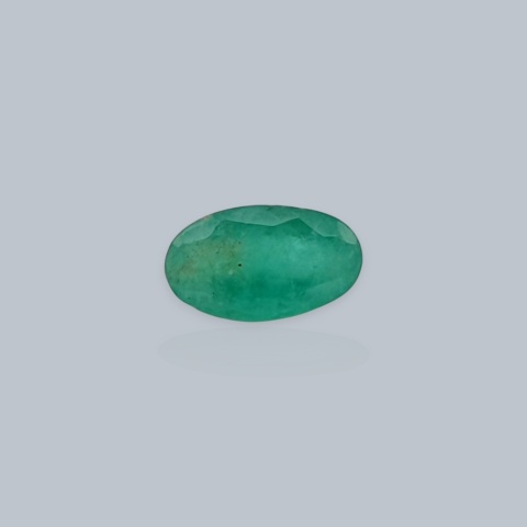 Emerald oval faceted 5x3 mm no 7