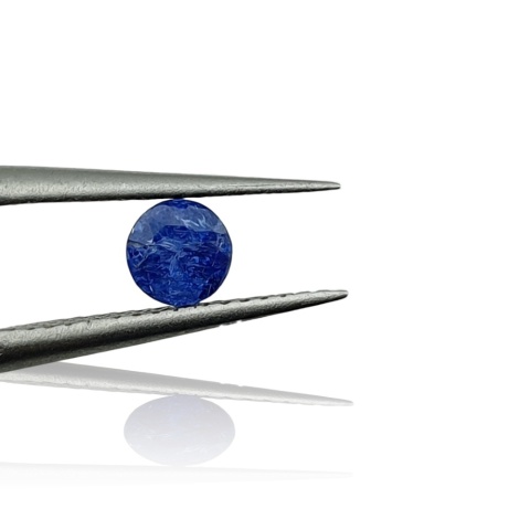Tanzanite round faceted fi 4 mm no 4
