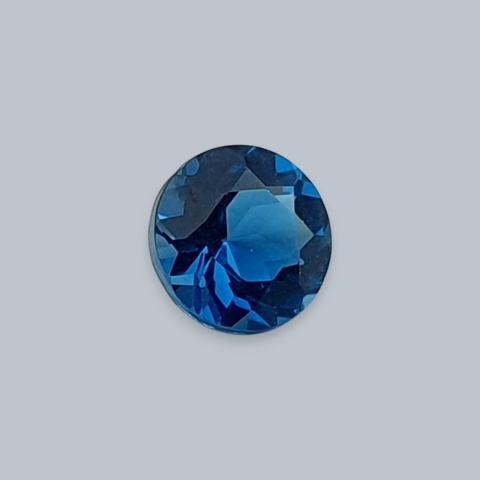 Topaz London Blue fasetowany okrągły fi 5 mm nr 11