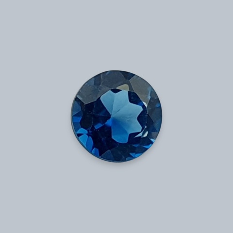 Topaz London Blue fasetowany okrągły fi 5 mm nr 13