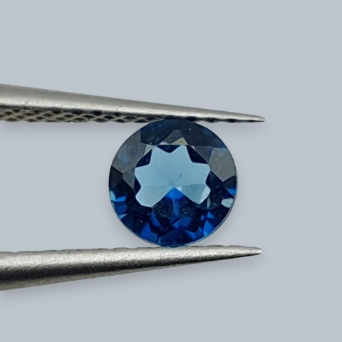 Topaz London Blue fasetowany okrągły fi 5 mm nr 13