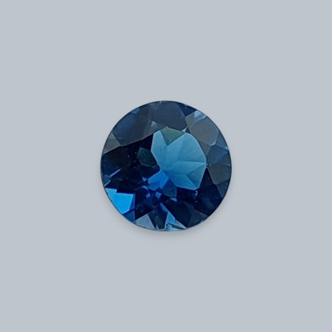 Topaz London Blue fasetowany okrągły fi 5 mm nr 7