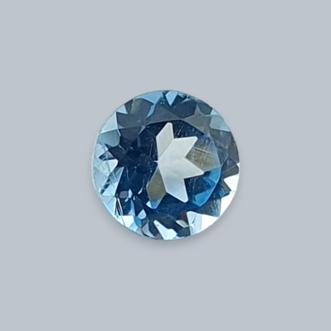 Topaz Swiss Blue Round Faceted fi 4 mm no 12