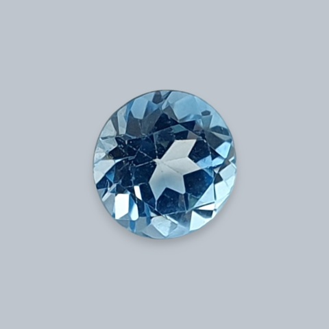 Topaz swiss blue fasetowany okrągły fi 4 mm nr 2