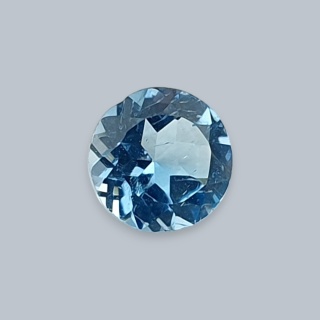 Topaz swiss blue fasetowany okrągły fi 4 mm nr 3