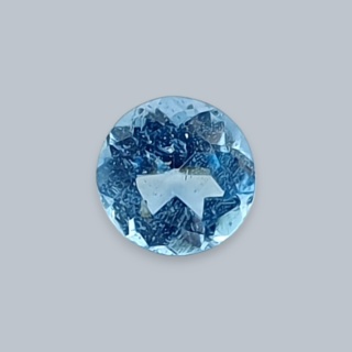 Topaz swiss blue fasetowany okrągły fi 4 mm nr 9