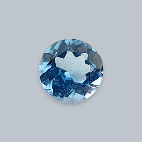 Topaz swiss blue fasetowany okrągły fi 5 mm nr 4