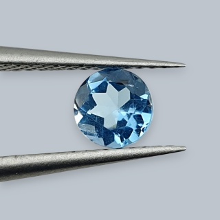 Topaz swiss blue fasetowany okrągły fi 5 mm nr 4