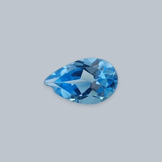 Topaz Swiss Blue Teardrop Faceted 8x5 mm no 47