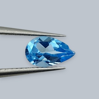 Topaz Swiss Blue Teardrop Faceted 8x5 mm no 47