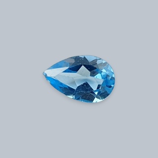 Topaz Swiss Blue Teardrop Faceted 8x5 mm no 49