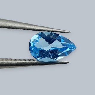 Topaz Swiss Blue Teardrop Faceted 8x5 mm no 53