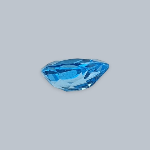 Topaz Swiss Blue Teardrop Faceted 8x6 mm no 52