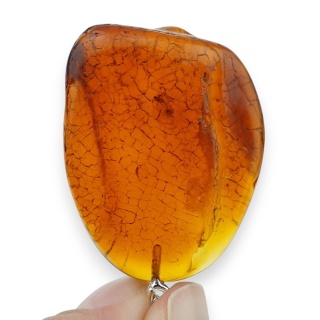 Bursztyn bałtycki zawieszka 36x28 mm nr 65