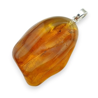 Bursztyn bałtycki zawieszka 37x25 mm nr 77