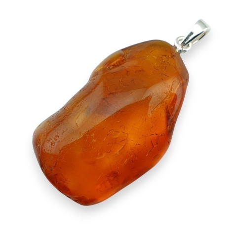 Bursztyn bałtycki zawieszka 38x23 mm nr 75