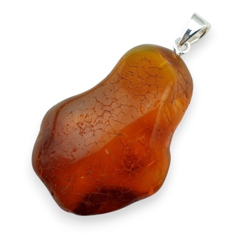 Bursztyn bałtycki zawieszka 38x27 mm nr 50