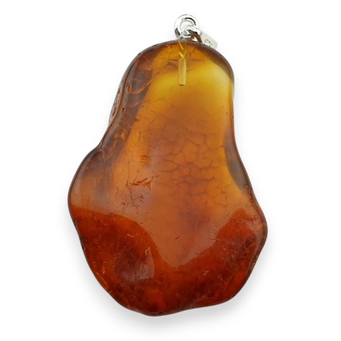 Bursztyn bałtycki zawieszka 38x27 mm nr 50