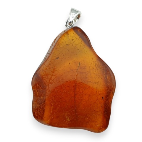 Bursztyn bałtycki zawieszka 38x29 mm nr 17