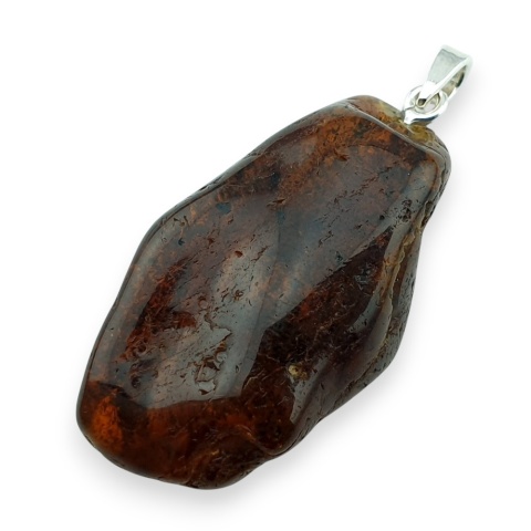 Bursztyn bałtycki zawieszka 39x22 mm nr 88