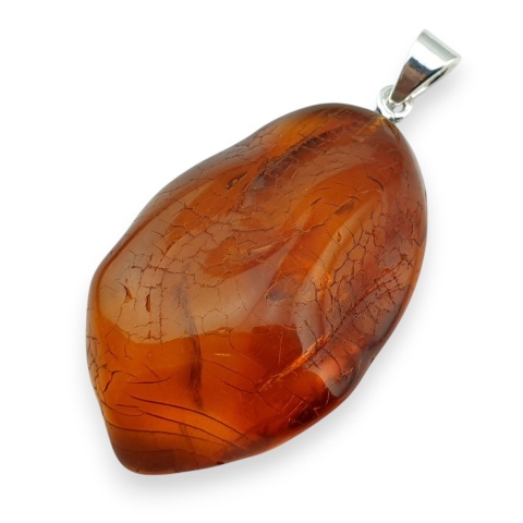 Bursztyn bałtycki zawieszka 39x26 mm nr 53