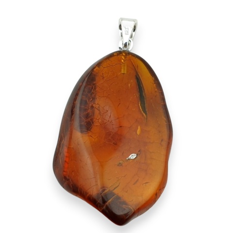 Bursztyn bałtycki zawieszka 39x26 mm nr 53