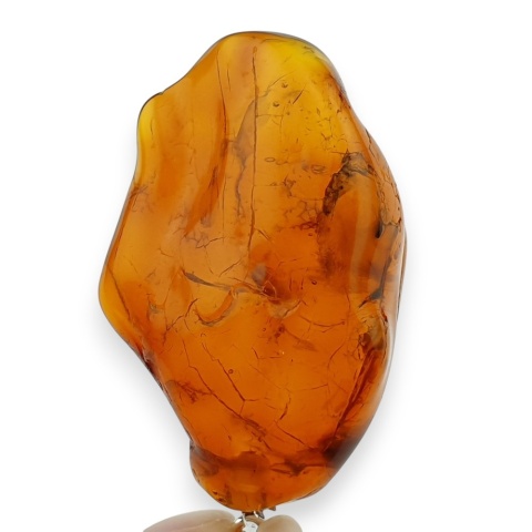 Bursztyn bałtycki zawieszka 39x26 mm nr 61