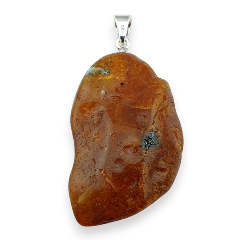 Bursztyn bałtycki zawieszka 40x26 mm nr 27