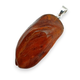 Bursztyn bałtycki zawieszka 41x22 mm nr 66