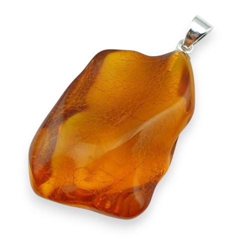 Bursztyn bałtycki zawieszka 41x26 mm nr 25