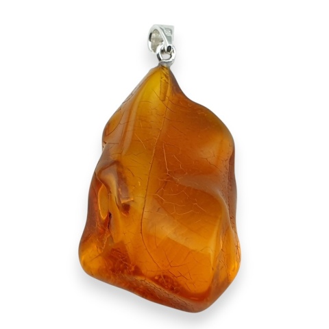 Bursztyn bałtycki zawieszka 41x26 mm nr 25