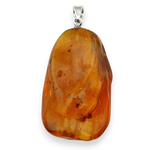 Bursztyn bałtycki zawieszka 41x26 mm nr 55