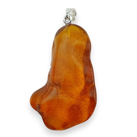 Bursztyn bałtycki zawieszka 41x27 mm nr 44