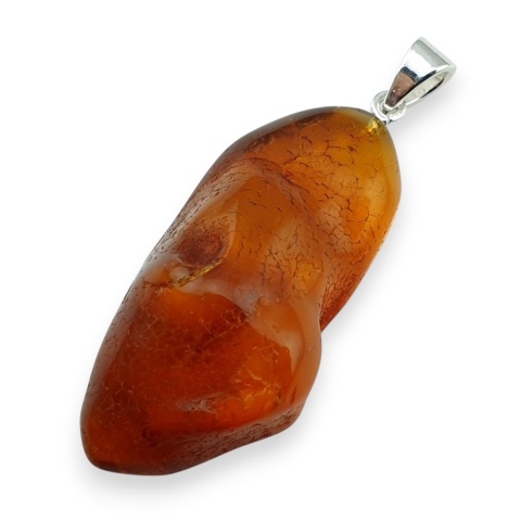 Bursztyn bałtycki zawieszka 42x19 mm nr 22