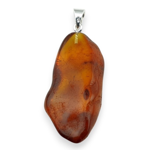 Bursztyn bałtycki zawieszka 42x19 mm nr 22